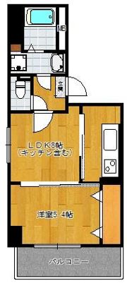 ジュセン西新の間取り画像
