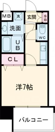 プレサンス三宮花時計前の間取り画像