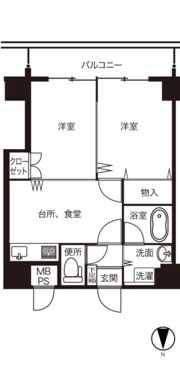 パリ・シャトー本町の間取り画像