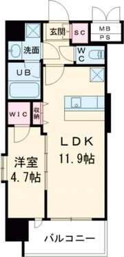 スプランディッド堺東Ⅲの間取り画像