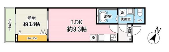 キャメル大宮西5の間取り画像