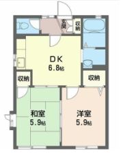 クレール中台Aの間取り画像