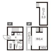デザイナーズコーポ 旭ヶ丘の間取り画像
