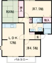 サンビレッジ白子 A棟の間取り画像