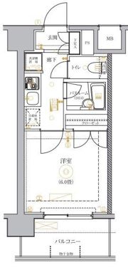 マキシヴ関内の間取り画像