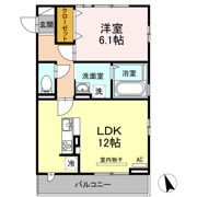 クレール八乙女の間取り画像