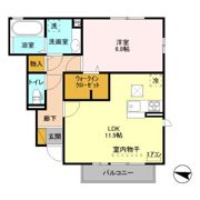 マンテネール Aの間取り画像