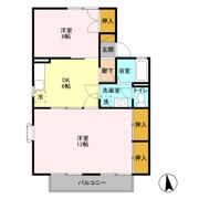 第3明清ハイツ Cの間取り画像