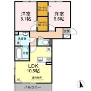 ソレール ヴィラ Ⅱ A棟の間取り画像