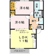 ガトーナふくだ A棟の間取り画像