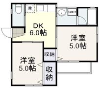 梅香園ハイツの間取り画像