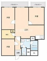 スカイコート大手町の間取り画像