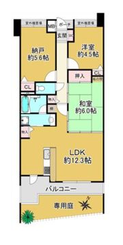 グランプレステージ明石魚住駅前の間取り画像