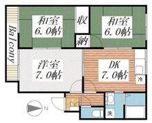 ヴィラたかつみの間取り画像