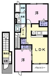 プラシード カーサの間取り画像