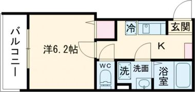 エクセルワンズ観月橋の間取り画像