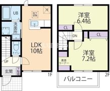 Doux maison屈巣 Dの間取り画像