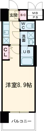 スプランディッド堺東Ⅲの間取り画像