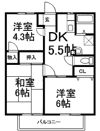 b’CASA行田桜町re-bornの間取り画像
