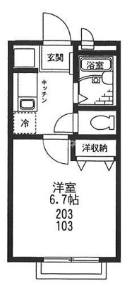 Yae23根岸の間取り画像