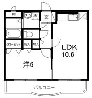 マリベールFK二葉の間取り画像
