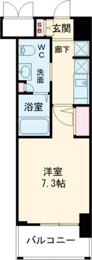 エステムプラザ神戸水木通グランクロスの間取り画像