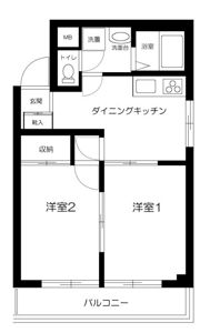 ペアシティ秀華一番館の間取り画像