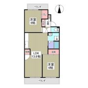 行田ハイツ2号棟の間取り画像