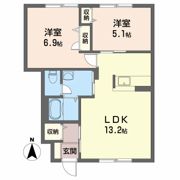 シャーメゾンディアス川内 A棟の間取り画像