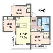 ヴィルシーナの間取り画像