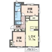 すみれヒルズ Dの間取り画像