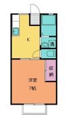 サンハイツ川口A・Bの間取り画像