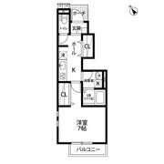 クレール 咲の間取り画像