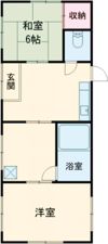 東かがわ市伊座貸家の間取り画像