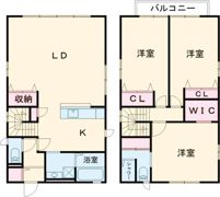 LUPINUS Ⅰ【米軍向け】の間取り画像