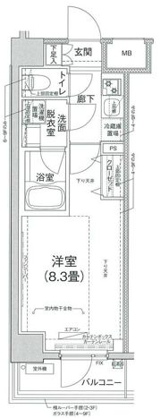 アイルグランデ川崎の間取り画像