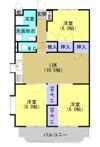 永徳ハイツB棟の間取り画像