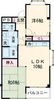 大成コート檀田B棟の間取り画像