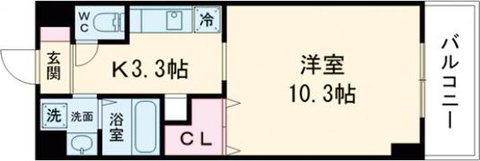TEBURA-INN船越の間取り画像