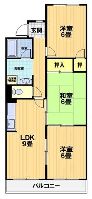 嵯峨野ロイヤルハイツの間取り画像