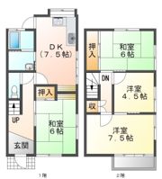 牛久保町常盤貸家の間取り画像