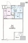 デザイナーズブラウンの部屋 クォーツマンションの間取り画像