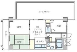 若葉グリーンプラザ八番館の間取り画像