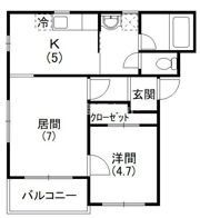 コンフォードⅢの間取り画像