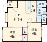 ハイムメトロポリタンの間取り画像