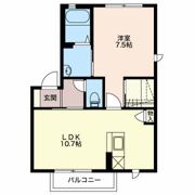 メルヴェーユ西沢 Bの間取り画像