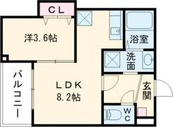 ジーメゾン戸畑の間取り画像
