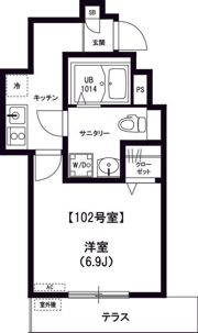 リブリ・国立東の間取り画像