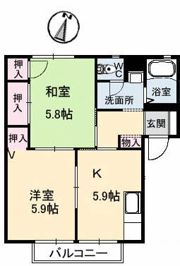 ハイツ丸山 C棟の間取り画像