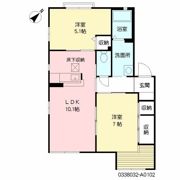 ディアス馬場山 A棟の間取り画像